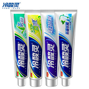 冷酸灵 亮白防菌双效牙膏4支+送40g 29.8元包邮