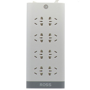 手机端：罗尔思（ROSS）W80(18)单排八组小五孔插座 1.8米 29元