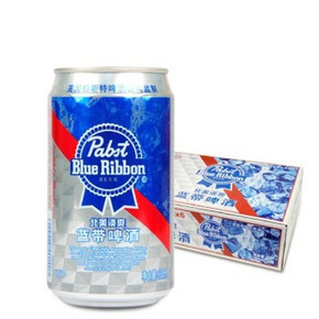 蓝带啤酒 北美淡爽10度330ML*24罐*2箱 78元(买1送1)