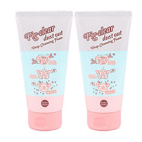 韩国holika 猪鼻子 祛黑头洗面奶150ml*2 49元包邮(68-19券)