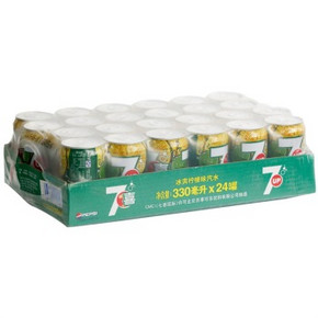七喜碳酸饮料 把乐带回家 330mlx24听 29.9元(49.9，99-40)