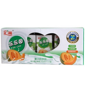 汇源 果汁奶饮品 果汁乳品 哈密瓜口味 250ml*12盒 9.9元