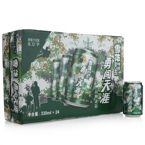 雪花啤酒 勇闯天涯迷彩330mlx24听 30元