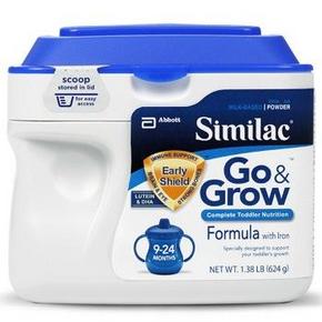 ABBOTT雅培 Similac Go&Grow 2段配方奶粉624g*2罐 199元(398-199)