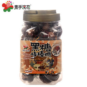 年货置备# 台湾素手浣花 黑糖棒棒糖440g 约30元(58，199-90-10券)