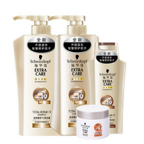 施华蔻 多效修护套装 600ml+600ml+200ml+发膜+赠电吹风 99元包邮