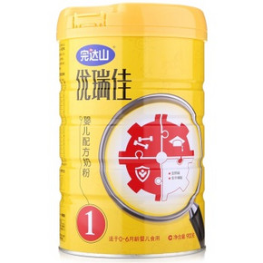 北京福利# 完达山 优瑞佳 婴儿配方奶粉1段900克 9.9元(日常100+)