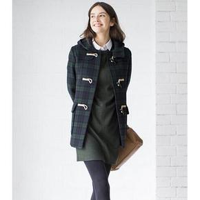 UNIQLO 优衣库 女装 羊毛混纺休闲格子大衣 399元包邮