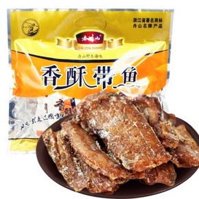 老州山 野生香酥带鱼250g/袋 折8.9元(9.9，2件9折)