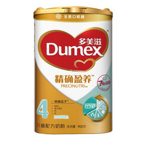华东地区# Dumex 多美滋 精确盈养 儿童配方奶粉 4段 900克 79元包邮