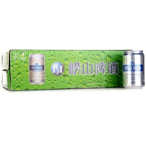 微信端#  青岛 崂山啤酒10度330ml*24听x3箱 96元(216-100-20券)