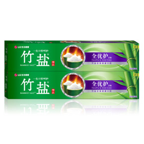 LG 竹盐 精品全优护牙膏 原味220gX2支 18元(35，199-100)