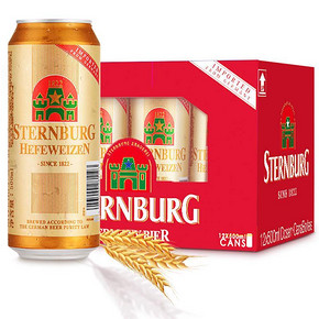手机端# 德国 Sternburg 斯汀伯格小麦啤 500ml*12听 56元