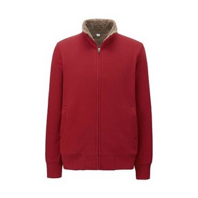 UNIQLO 优衣库 男士仿羊羔绒运动拉链茄克 129元