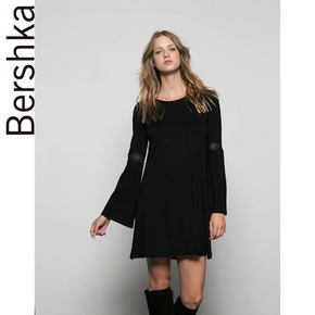 Bershka Bershka 蕾丝长袖装饰连衣裙 59元