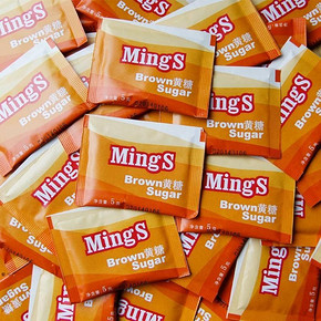 Mings 铭氏咖啡 黄糖包赤砂糖100包简装500g 9.9元(限购5件)