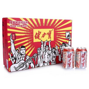 JIANLIBAO 健力宝 橙蜜 运动饮料 330mlx24罐 45元(60，99-30)