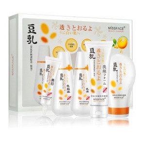 MISSFACE 豆乳 聚补水经典套装 45元(89，199-100)