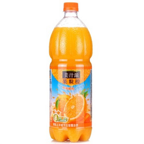 美汁源 果粒橙1.25L 瓶装 4.87元(7.3，买3免1)
