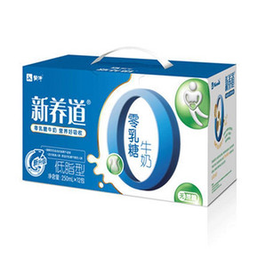 MENGNIU 蒙牛 新养道零乳糖低脂牛奶250mlx12盒 25元(49.2，199-100)