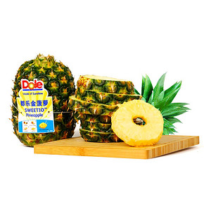 Dole 都乐 菲律宾无冠菠萝2只 单果1100g左右 39元包邮