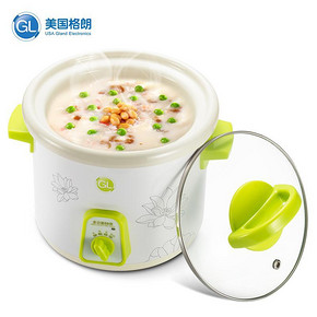 前1000名# gl格朗 bb煲陶瓷内胆电炖锅 59元包邮