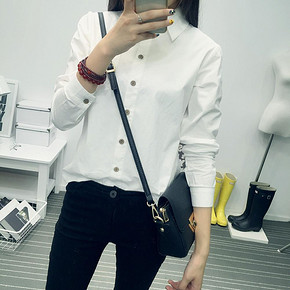 MereMeet 韩国小清新文艺修身打底女衬衣 39元包邮