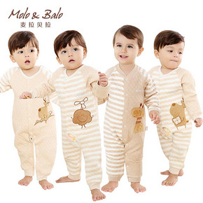 MOLO BALO 麦拉贝拉 男女宝宝加厚连体衣 39.9元包邮