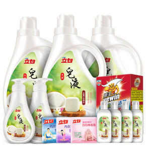手机端：立白 皂液天然呵护大礼包x2套+凑单品 103.5元(203.5-100)