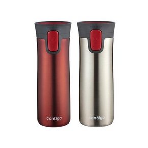contigo 康迪克 保温保冷水杯 红色414毫升+银色414毫升 2只装 159元包邮