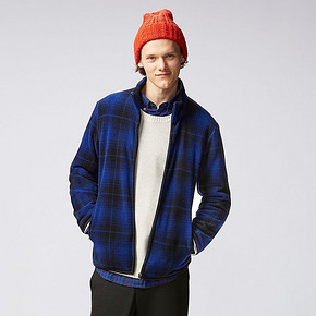 优衣库 UNIQLO 男装 印花摇粒绒茄克  79元