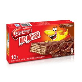 雀巢 脆脆鲨巧克力威化20g*16条装 9.9元