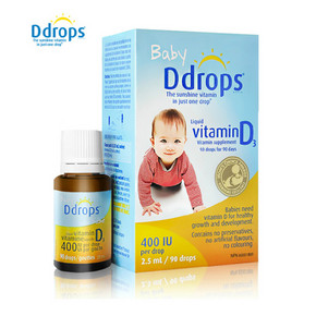 手机端#Baby Ddrops 维生素D3 滴剂 2.5ml*2瓶  148元包邮(178-30)