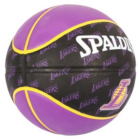 手机端：SPALDING 斯伯丁 73-943Y 湖人队队徽系列 胶篮球 约30元(59.9，买2免1)