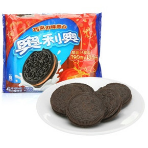 手机端# 奥利奥 Oreo 390g+130g巧克力味 9.9元