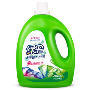 北京福利# 绿伞 洗衣液 玉兰幽香4kg*2瓶 29.9元(折3.8/KG)