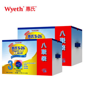 囤货好价# 惠氏 奶粉金装3段3200g*2盒 629元(699-50-20券)