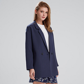 ASOBIO 时尚气质落肩纯色西装大衣 149元包邮