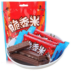 手机端：脆香米 脆米心牛奶巧克力120g  6.9元(9.9，99-30)