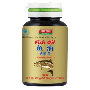 汤臣倍健 鱼油软胶囊1000mg*200粒+送液体钙软胶囊30粒*2瓶  99元(119-20)