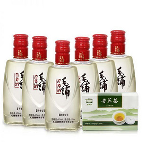 劲牌 毛铺苦荞酒125mlx6瓶+苦荞茶6gx20袋 59元包邮(79-20)
