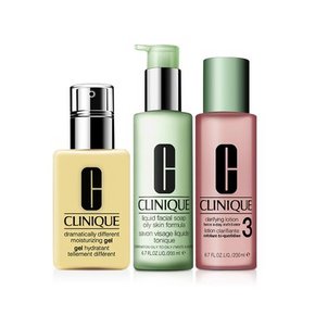 倩碧三部曲 液体洁面皂200ml+洁肤3号水200ml+无油润肤乳125ml 414元(439-25券)