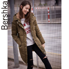帅气！# Bershka BSK 垂直剪裁尼龙大衣  299元包邮