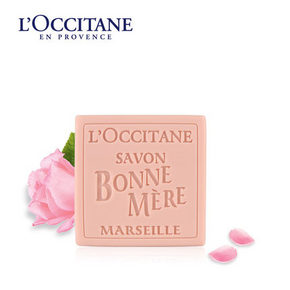 法国原装 欧舒丹L’OCCITANE 家庭乐玫瑰味香皂100g 折35元(50，100-30)