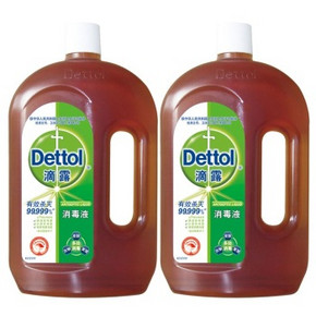 手机端# 滴露(Dettol) 消毒液 1.5L两瓶 特惠装 69.5元