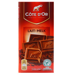 COTE D'OR 克特多金象 牛奶巧克力100g+赠100g x 8件 100元包邮(200-100)