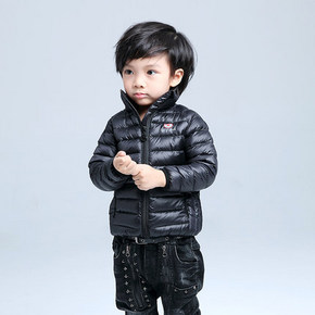 北极绒 加厚 轻薄短款儿童羽绒服  89元包邮
