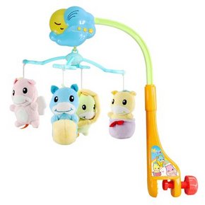 西南/西北：澳贝AUBY 婴幼益智玩具床铃 旋转小马 49元