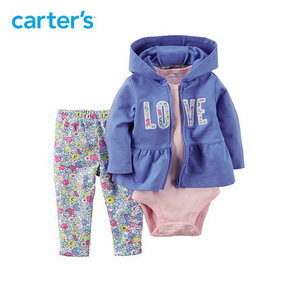 Carter's  连体衣全棉婴儿童装3件套装 115元包邮