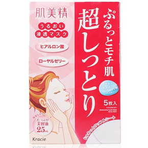 手机端# Kracie 肌美精 玻尿酸超保湿面膜 5片装*3盒 89.7元包邮